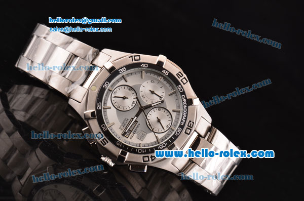 Tag Heuer Aquaracer 300 Meters Automatic Movement Full Steel with White Dial - Click Image to Close